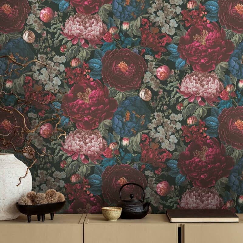 Antique Floral Wallpaper