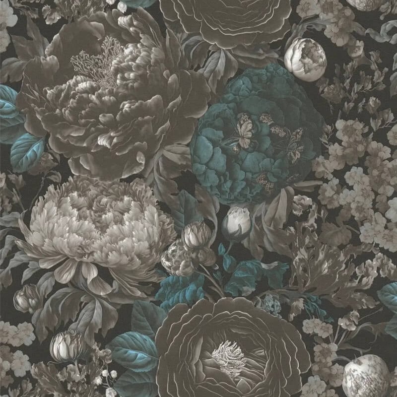 Antique Floral Wallpaper