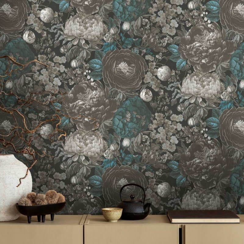 Antique Floral Wallpaper