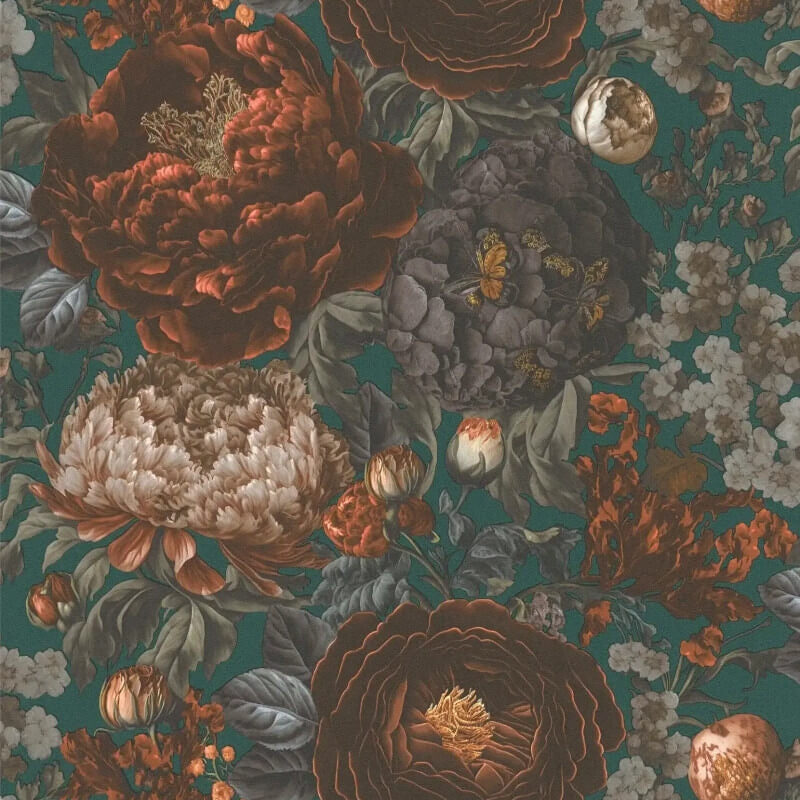 Antique Floral Wallpaper