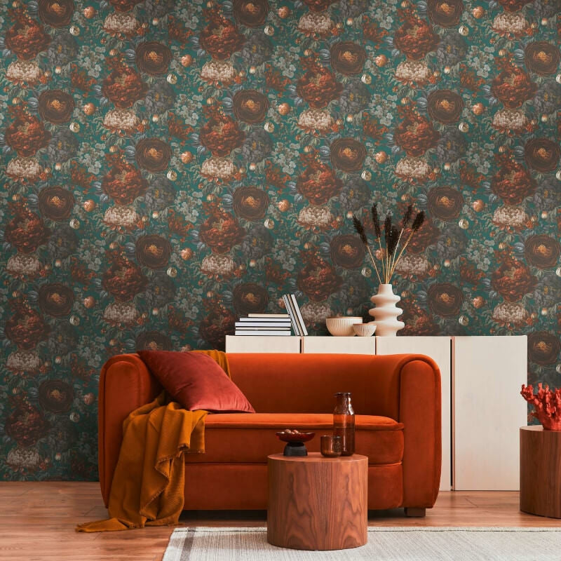 Antique Floral Wallpaper