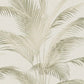 Fanned Palm Leaf Metallic Wallpaper