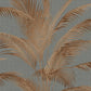 Fanned Palm Leaf Metallic Wallpaper