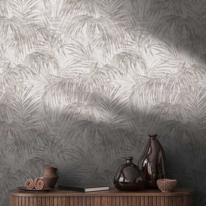 Palm Leaf Motif Wallpaper