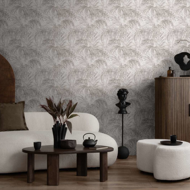 Palm Leaf Motif Wallpaper