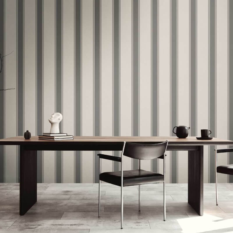 Wide Linear Stripe Wallpaper
