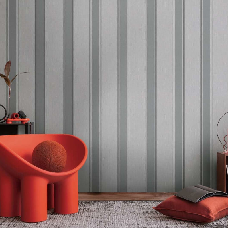 Wide Linear Stripe Wallpaper