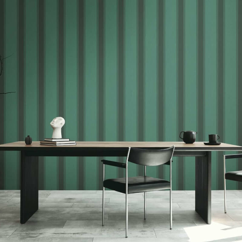 Wide Linear Stripe Wallpaper