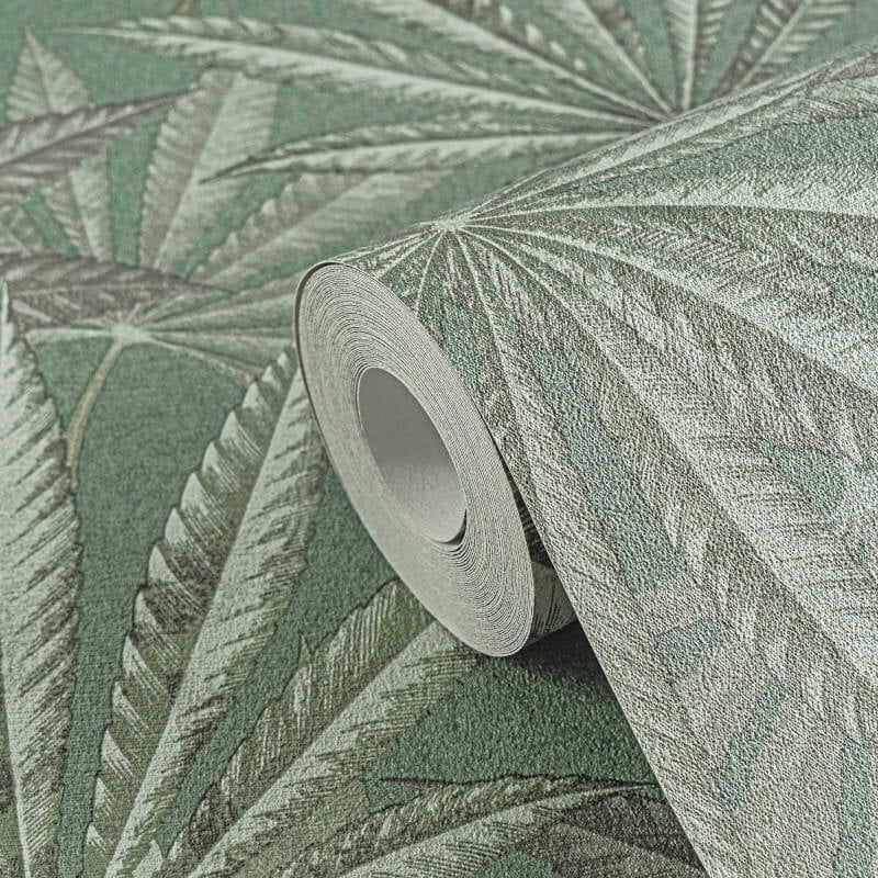 Layered Palm Leaves Wallpaper
