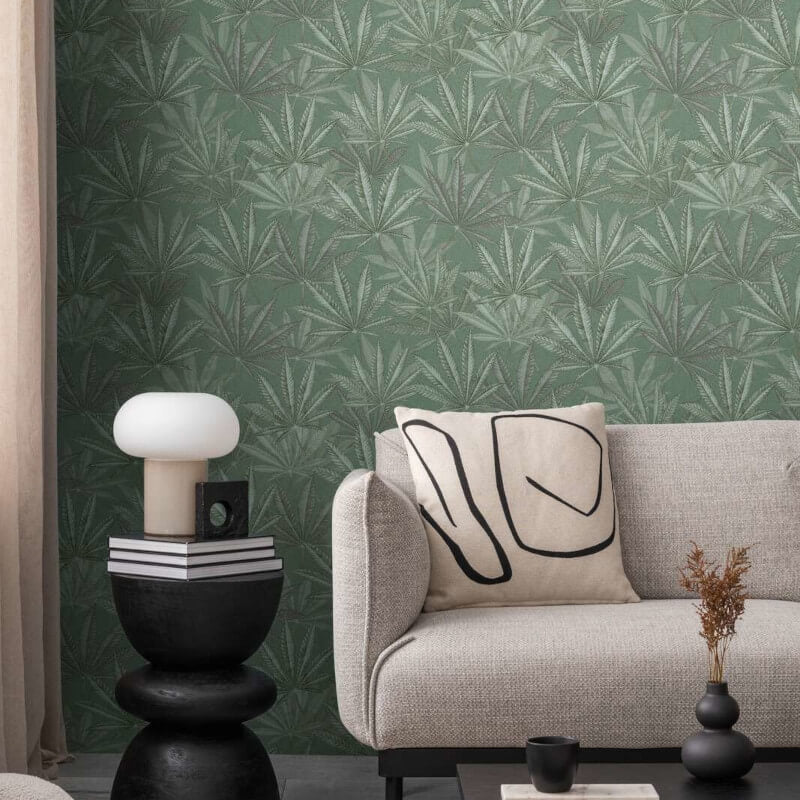 Layered Palm Leaves Wallpaper