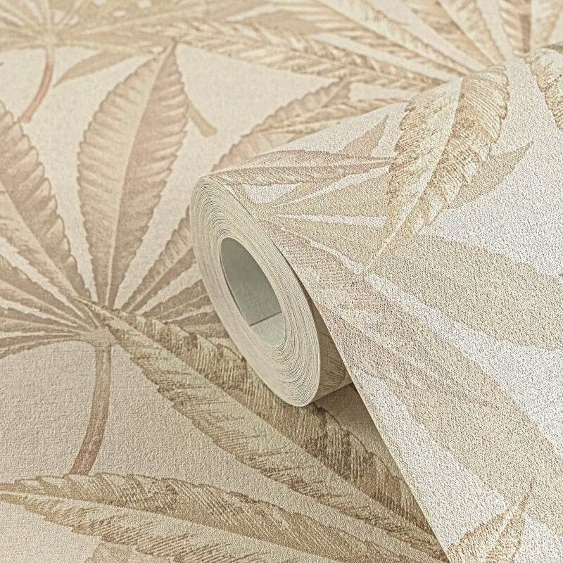 Layered Palm Leaves Wallpaper