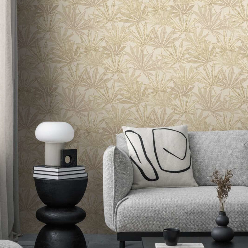 Layered Palm Leaves Wallpaper