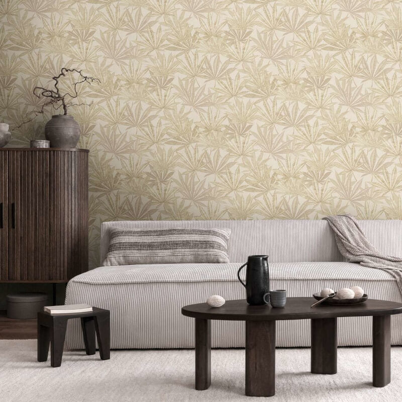 Layered Palm Leaves Wallpaper
