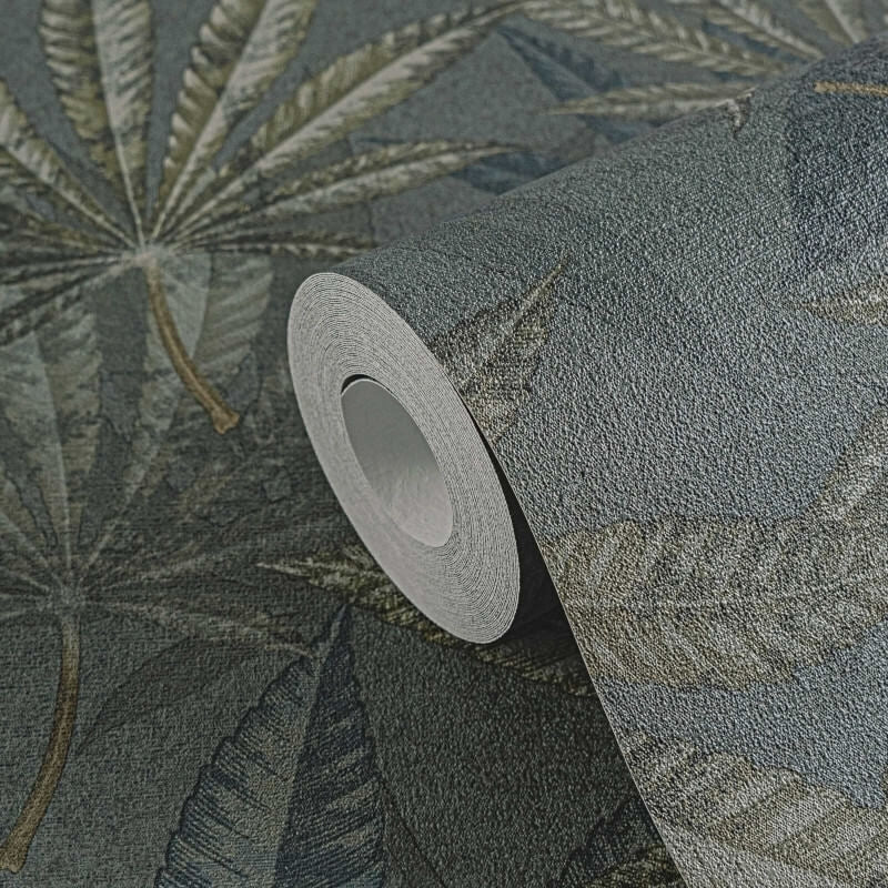 Layered Palm Leaves Wallpaper