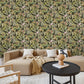 400006 - Zanzibar Vasari Wallpaper - Black - Rasch