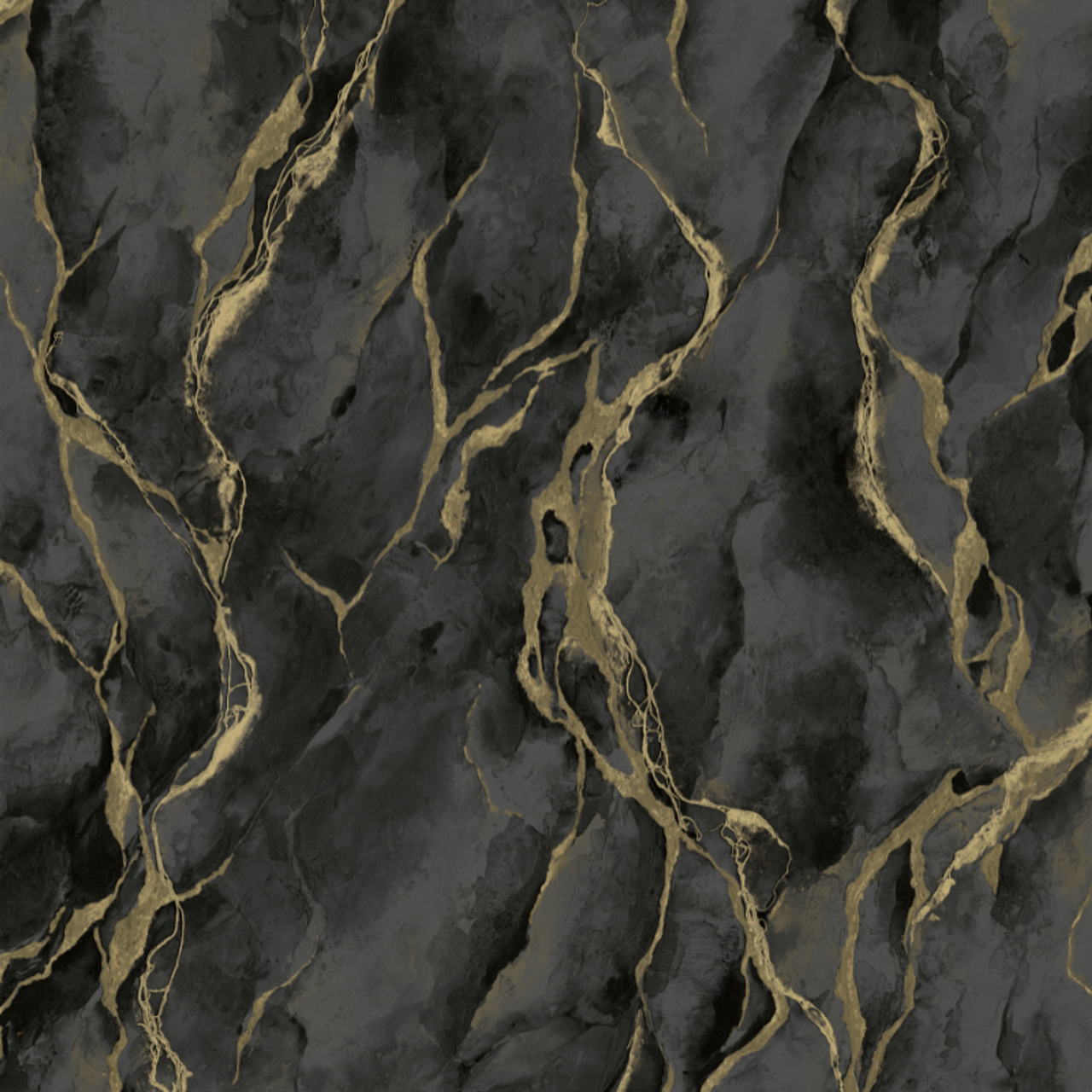 400136 - Pandora Vasari Wallpaper - Black &Gold - Rasch