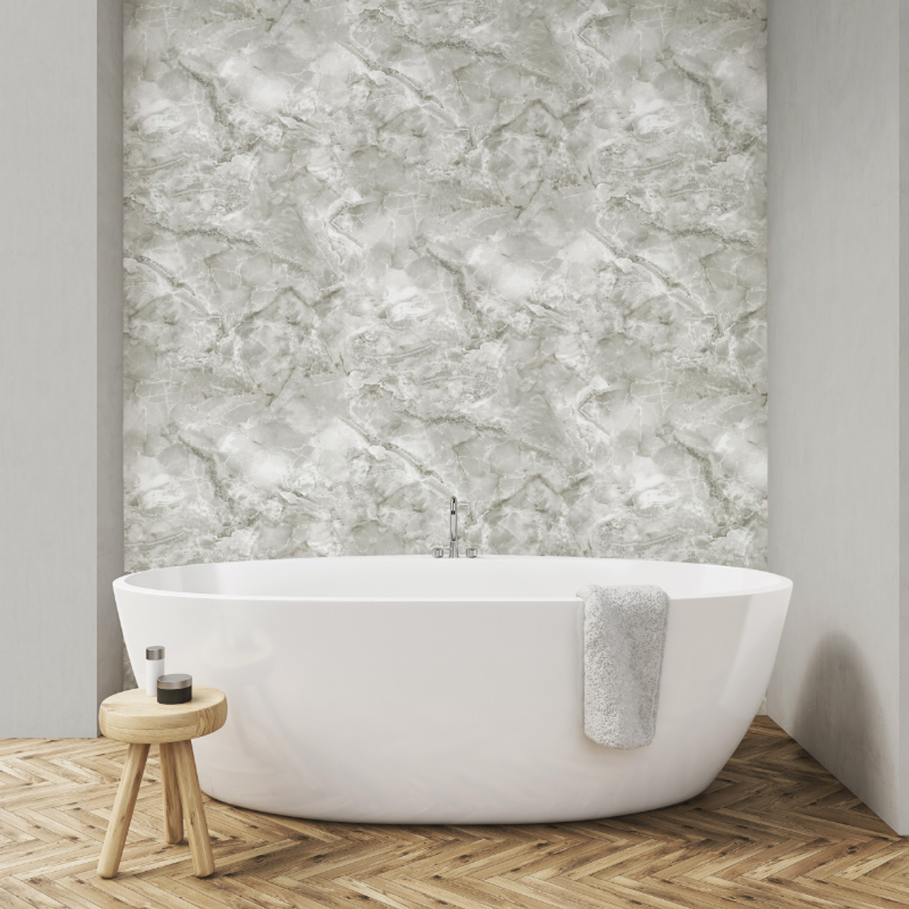 400310 - Carlotta Vasari Wallpaper - Grey - Rasch