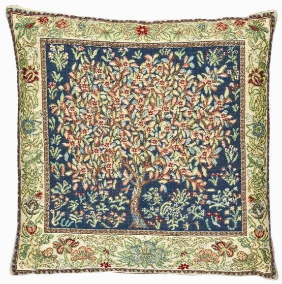 Summer Tree Tapestry Cushion with Feather Filler 