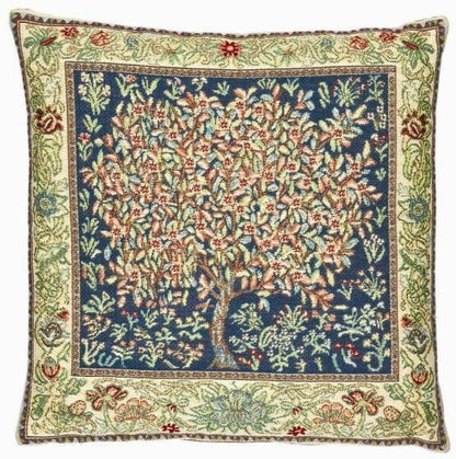 Summer Tree Tapestry Cushion with Feather Filler 