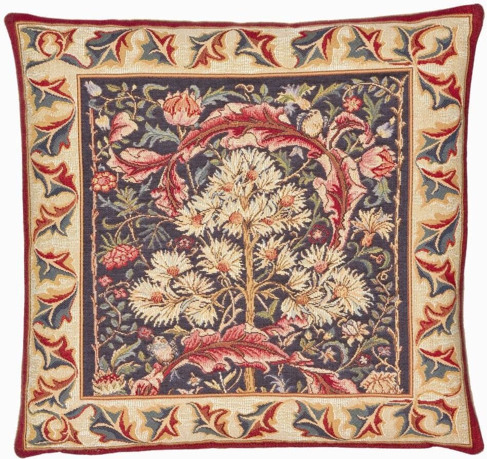 Acanthus Tapestry Cushion with Feather Filler 