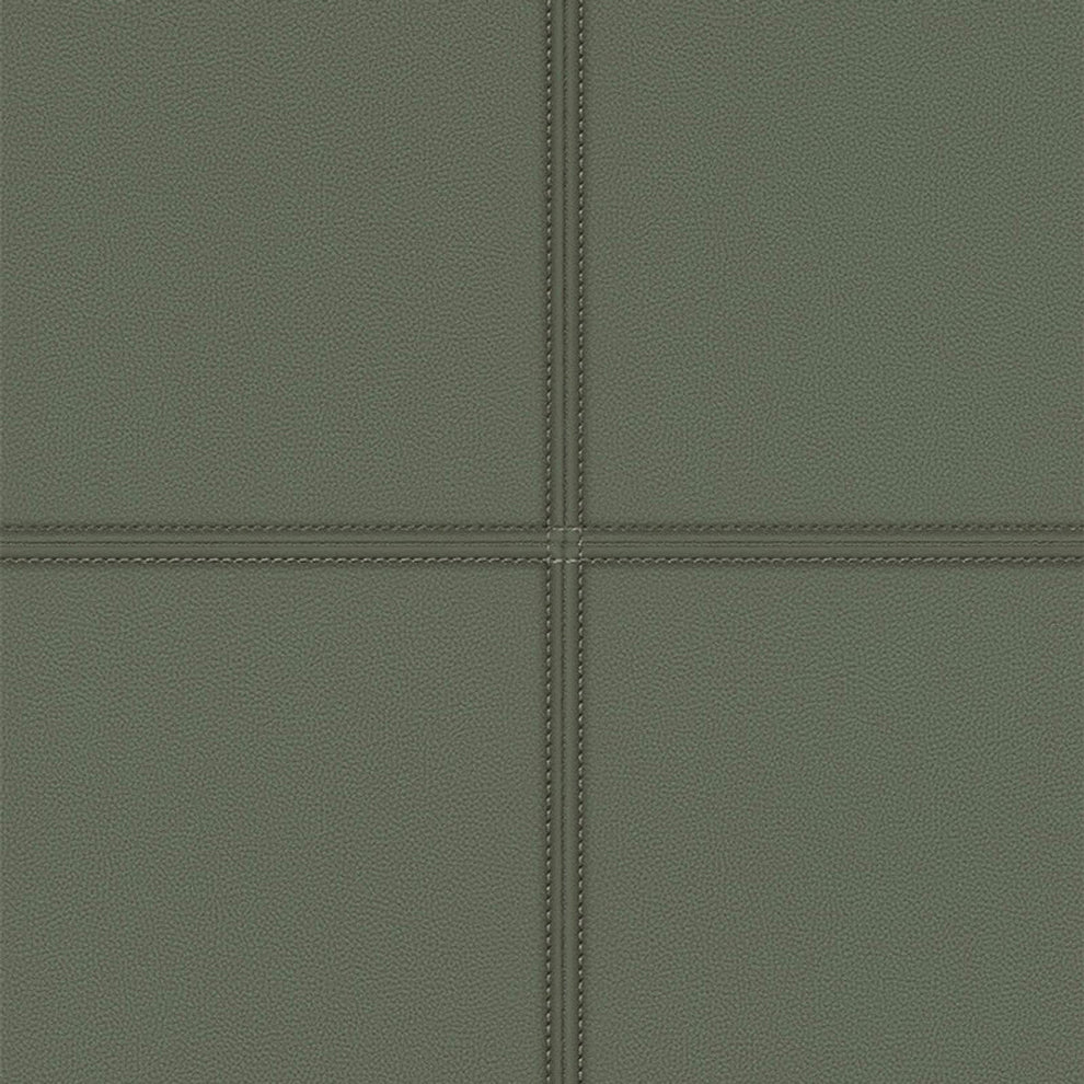 Faux Leather Tile Panel Club Wallpaper – Lionheart Wallpaper