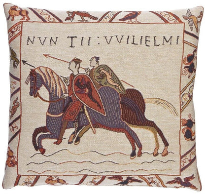 Bayeux Messengers Tapestry Cushion with Feather Filler 