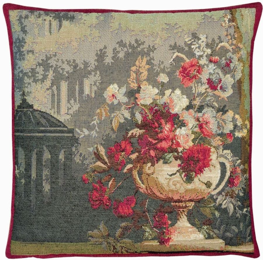 Bouquet Jardin Tapestry Cushion with Feather Filler 