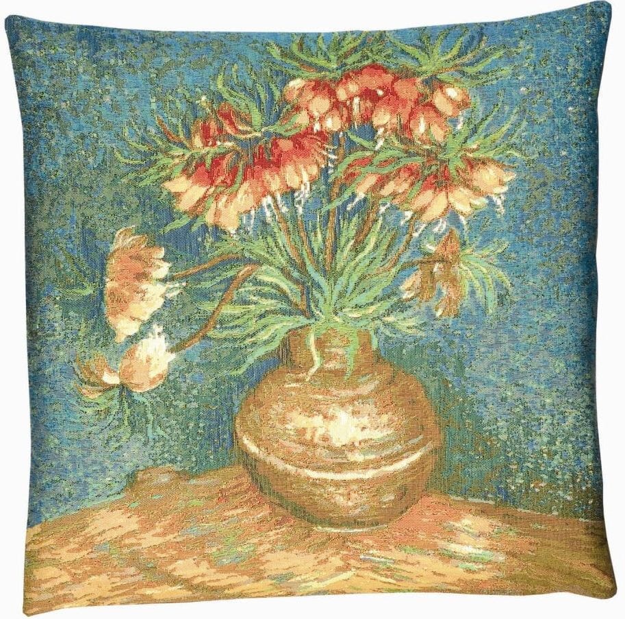 Dianthus Tapestry Cushion with Feather Filler 