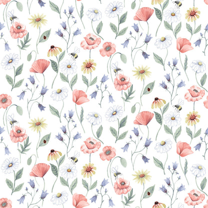 43102 - Blaklocka Wallpaper - Blue & Pink - Midbec