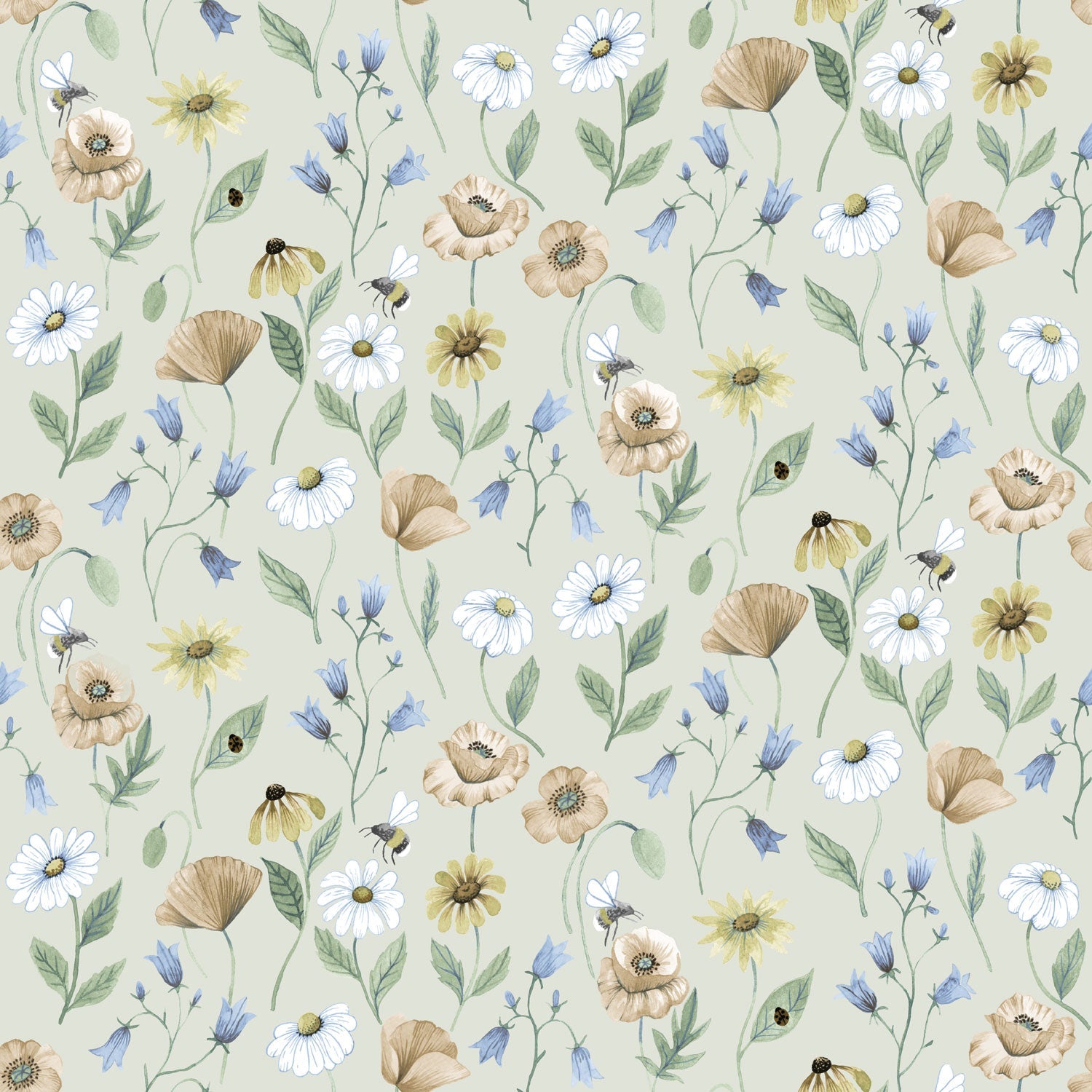43103 - Blaklocka Wallpaper - Beige - Midbec