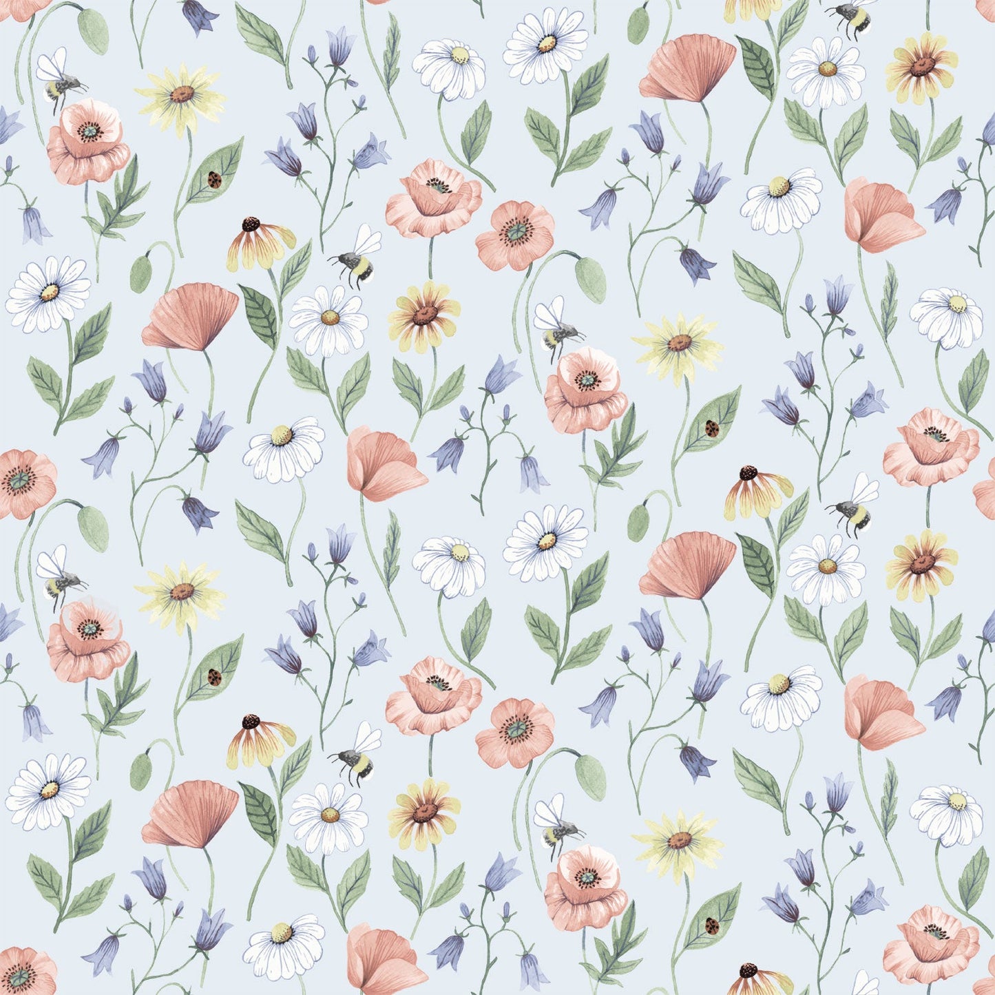 43104 - Blaklocka Wallpaper - Blue/Gray - Midbec