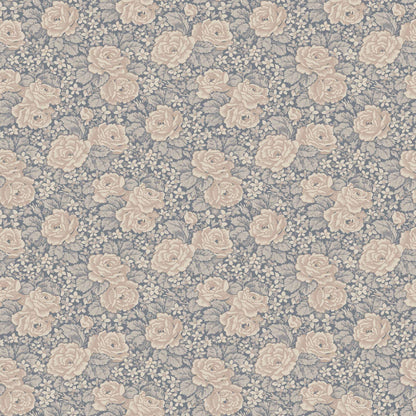 43106 - Rosengang Wallpaper - Gray/Blue - Midbec