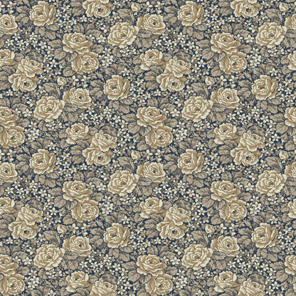 43107 - Rosengang Wallpaper - Blue - Midbec