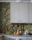 44104 - Anemone Wallpaper - Dark Green - Midbec