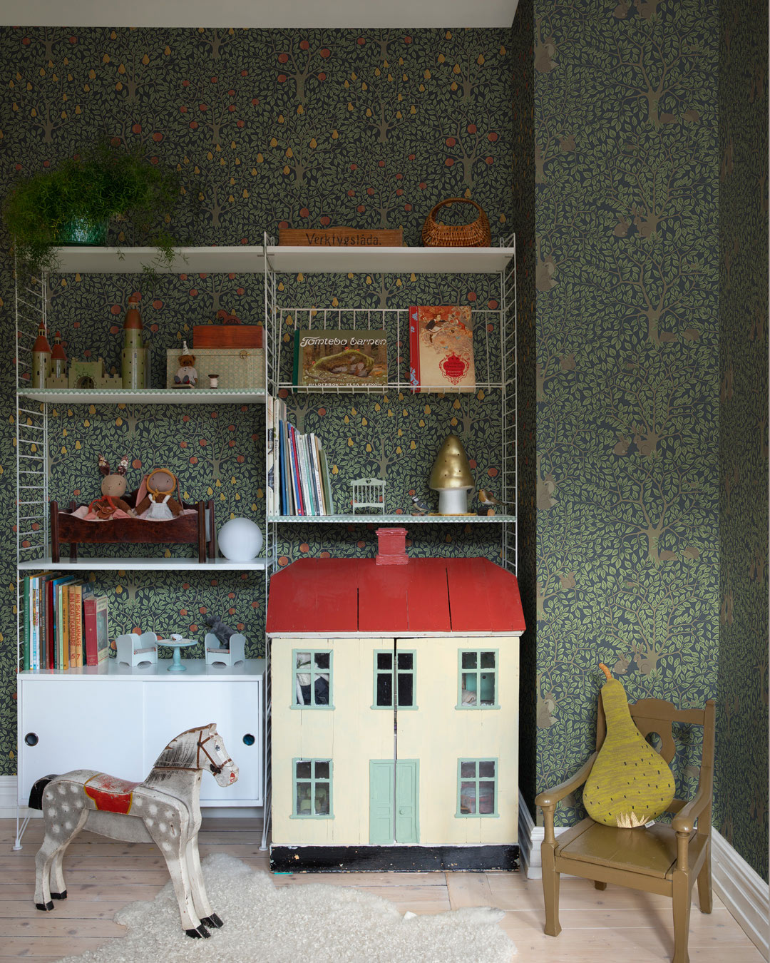 44115 - Per Wallpaper - Dark Blue - Midbec