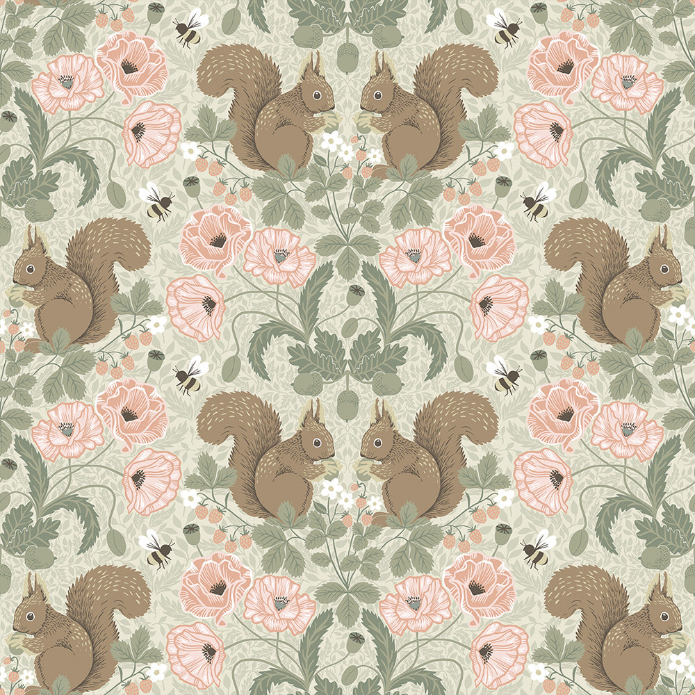44120 - Kurre Wallpaper - Pink - Midbec