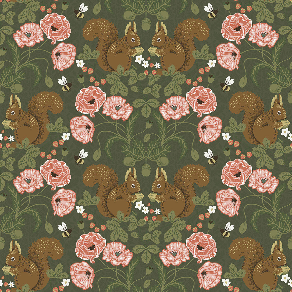 44124 - Kurre Wallpaper - Green - Midbec