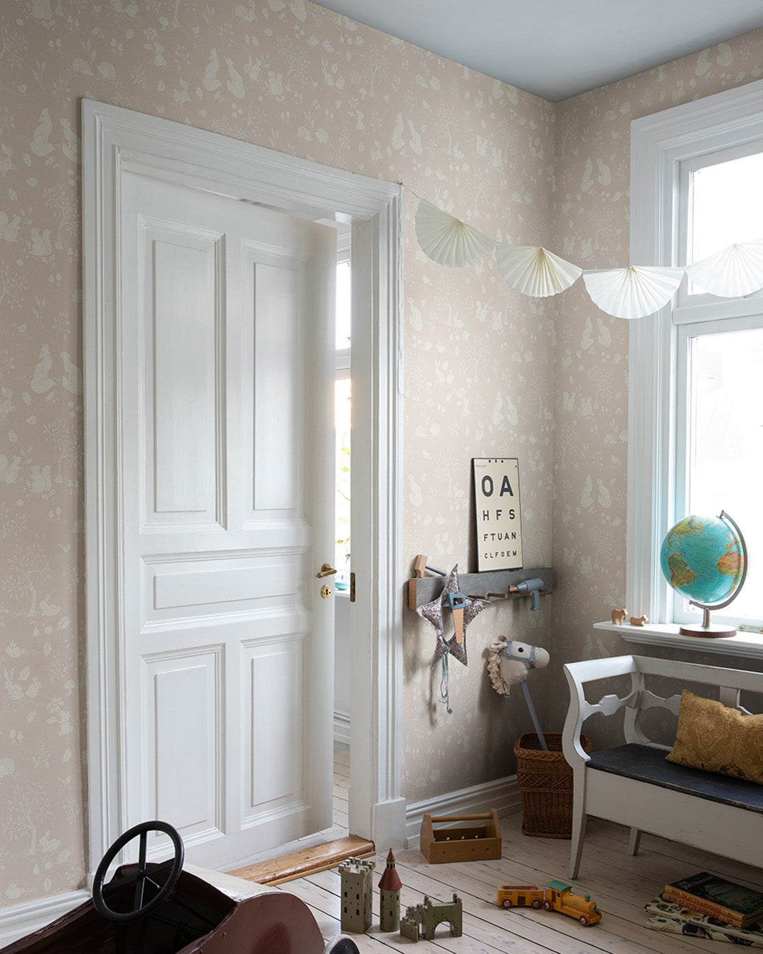 44127 - Ivar Wallpaper - Pink - Midbec