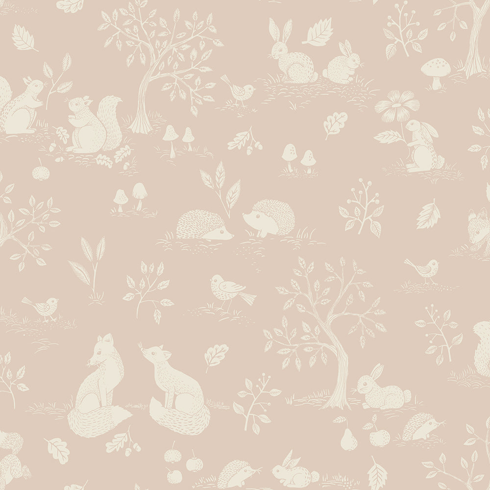 44127 - Ivar Wallpaper - Pink - Midbec