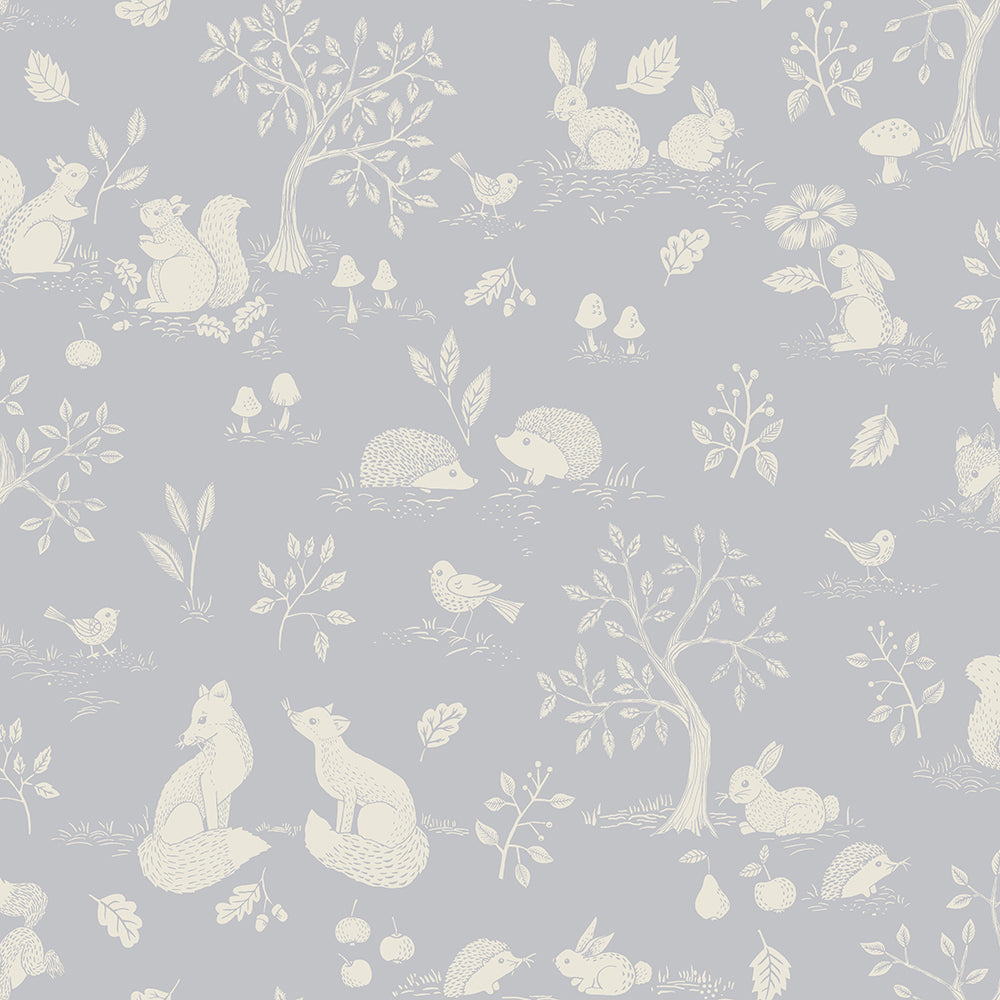 44128 - Ivar Wallpaper - Light Blue - Midbec