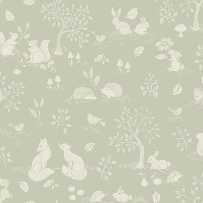 44130 - Ivar Wallpaper - Pale Green - Midbec