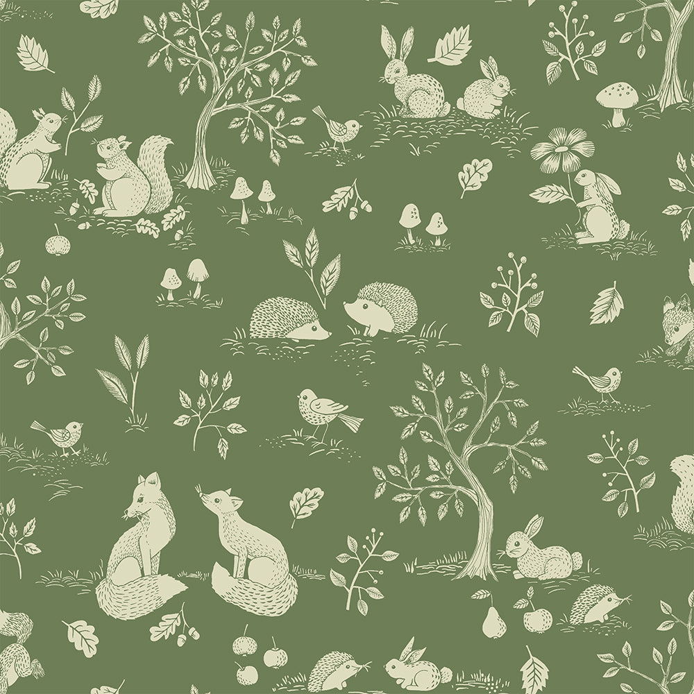 44131 - Ivar Wallpaper - Green - Midbec