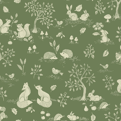 44131 - Ivar Wallpaper - Green - Midbec