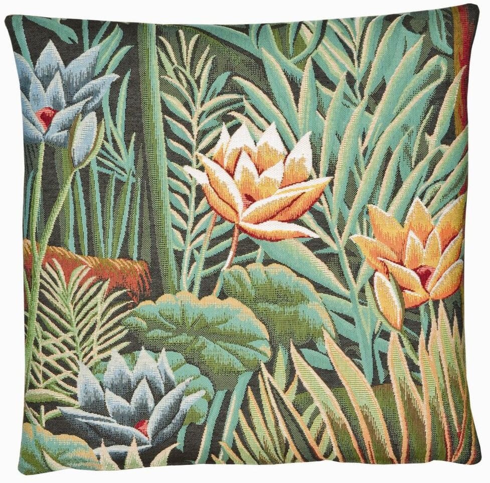 Tropical Forest I Tapestry Cushion with Feather Filler 