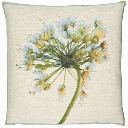 Agapanthus Blue Tapestry Cushion with Feather Filler 