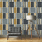 484441 - Florentine III Emporium Geo Wallpaper - Navy & Yellow - Rasch