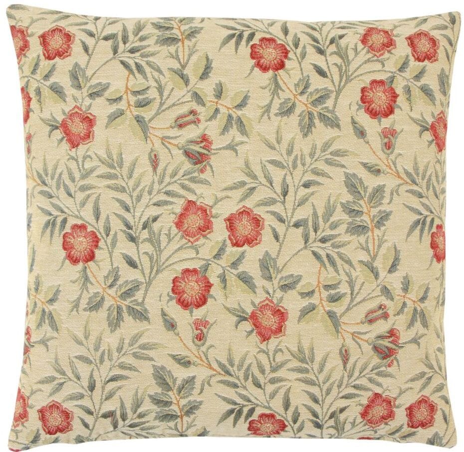 Morris Pimpernel Tapestry Cushion with Feather Filler 