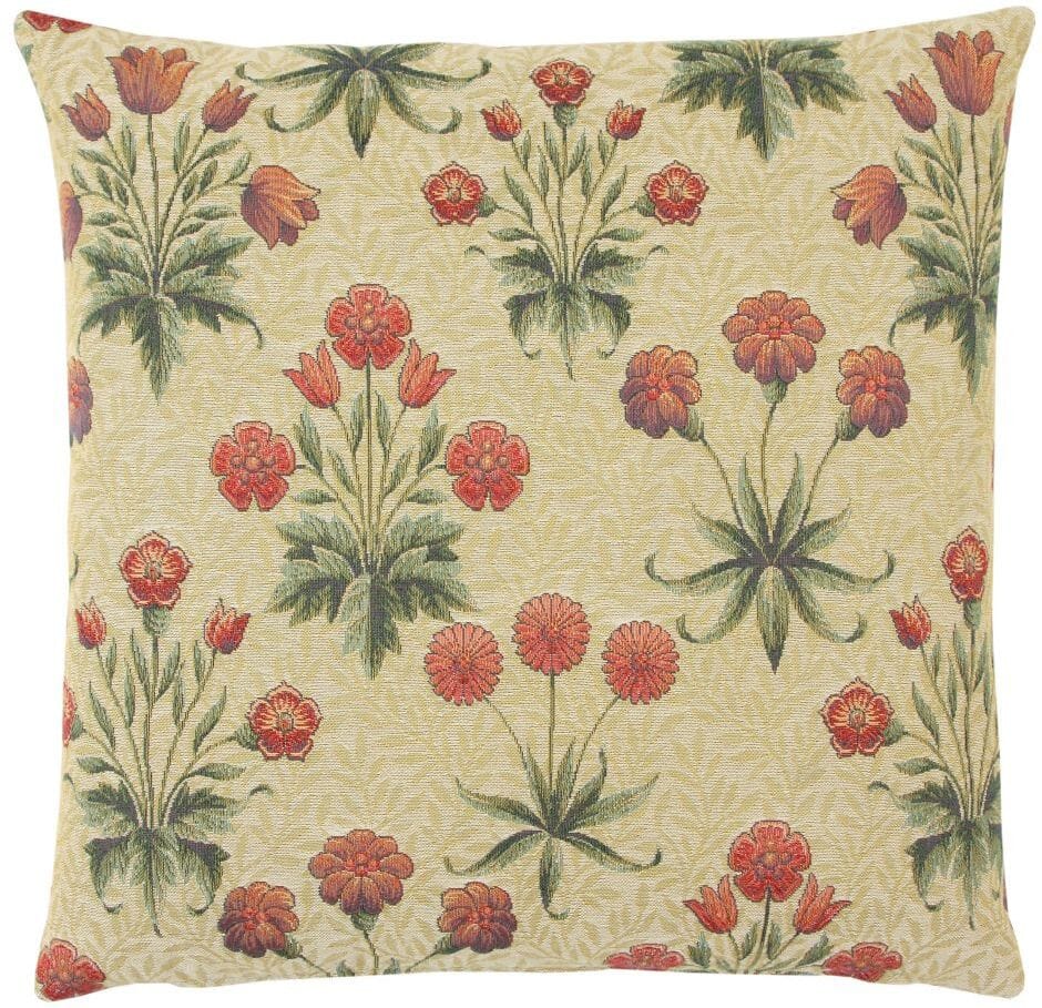 Morris Daisies Tapestry Cushion with Feather Filler 
