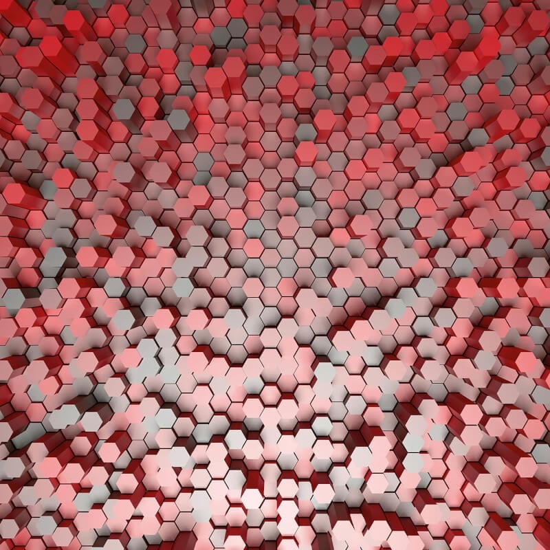 Wall-art 3D Pentagons Wall Mural