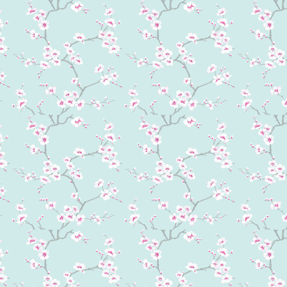 Apple Blossom Wallpaper - Blue
